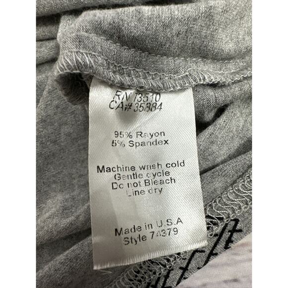 Uncle Frank By Anthropologie Gray Cactus Ruffle Sleeves Mini Dress Medium - Picture 7 of 7